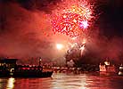 Mittelrhein-Lichter Feuerwerk, Rotweinfest Bacharach